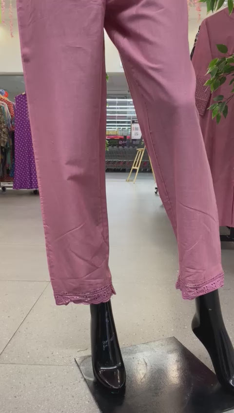 KURTA PANT-PINK, COTTON