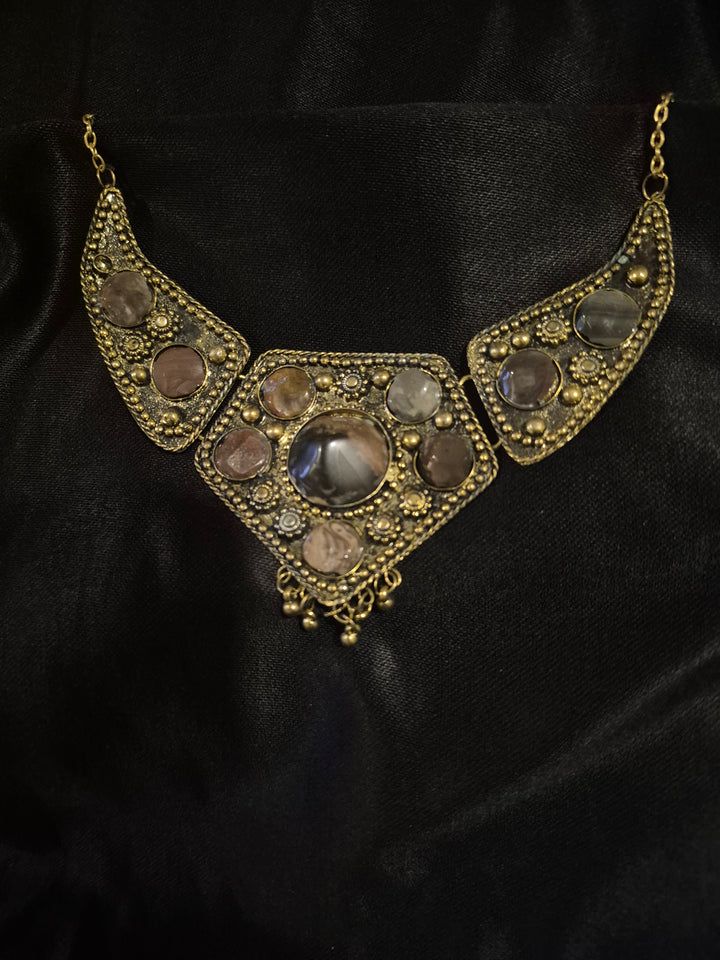 NECKLACE - COLORED STONES
