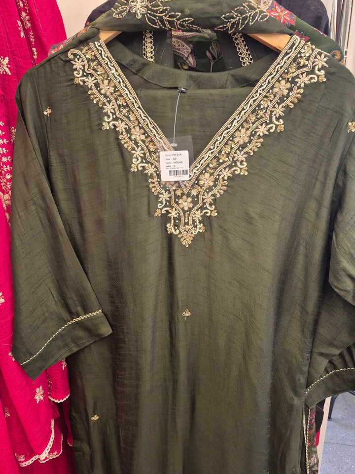 DUPATTA SET EMBROIDERED