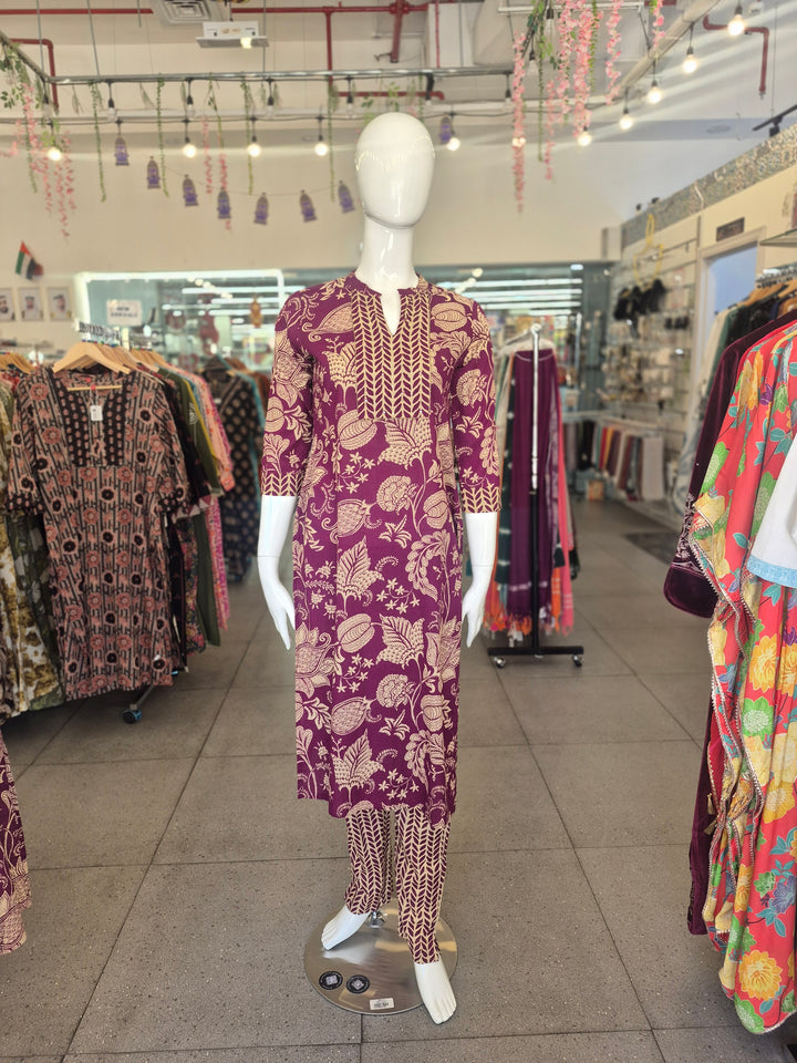 CO-ORDS, Wine Pure Cotton