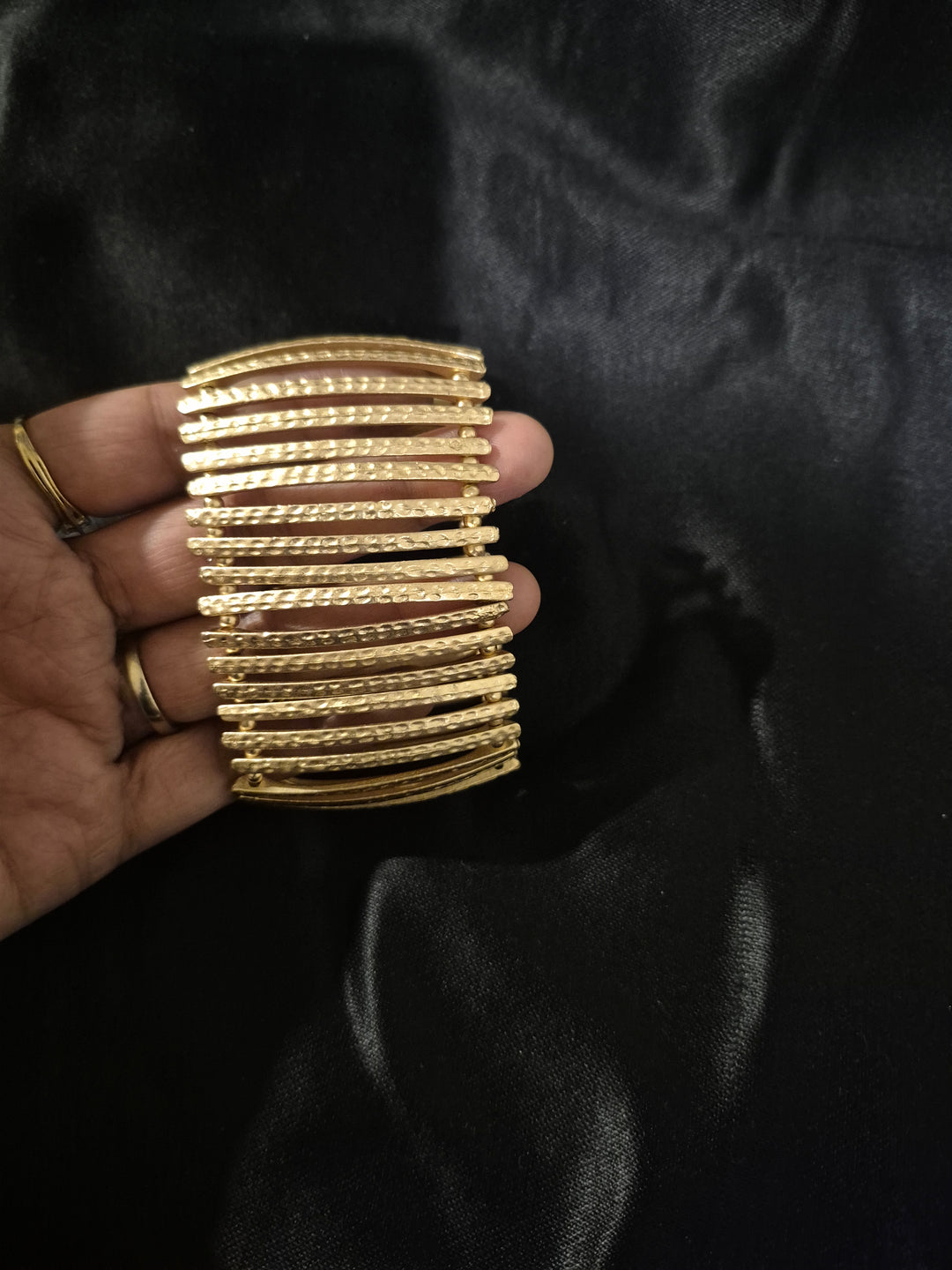 BANGLE-ELASTIC, Golden, Silver