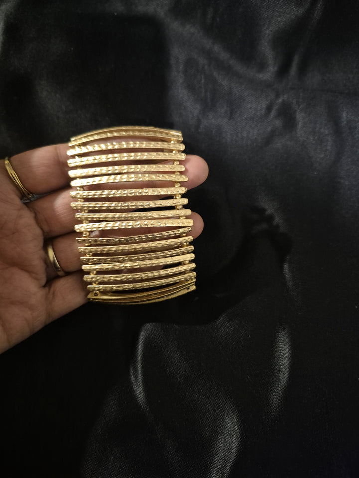 BANGLE-ELASTIC, Golden, Silver