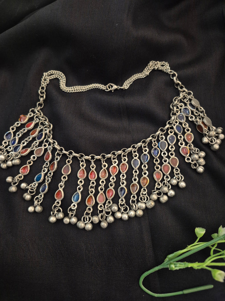 NECKLACE-CHOKER OXIDIZED