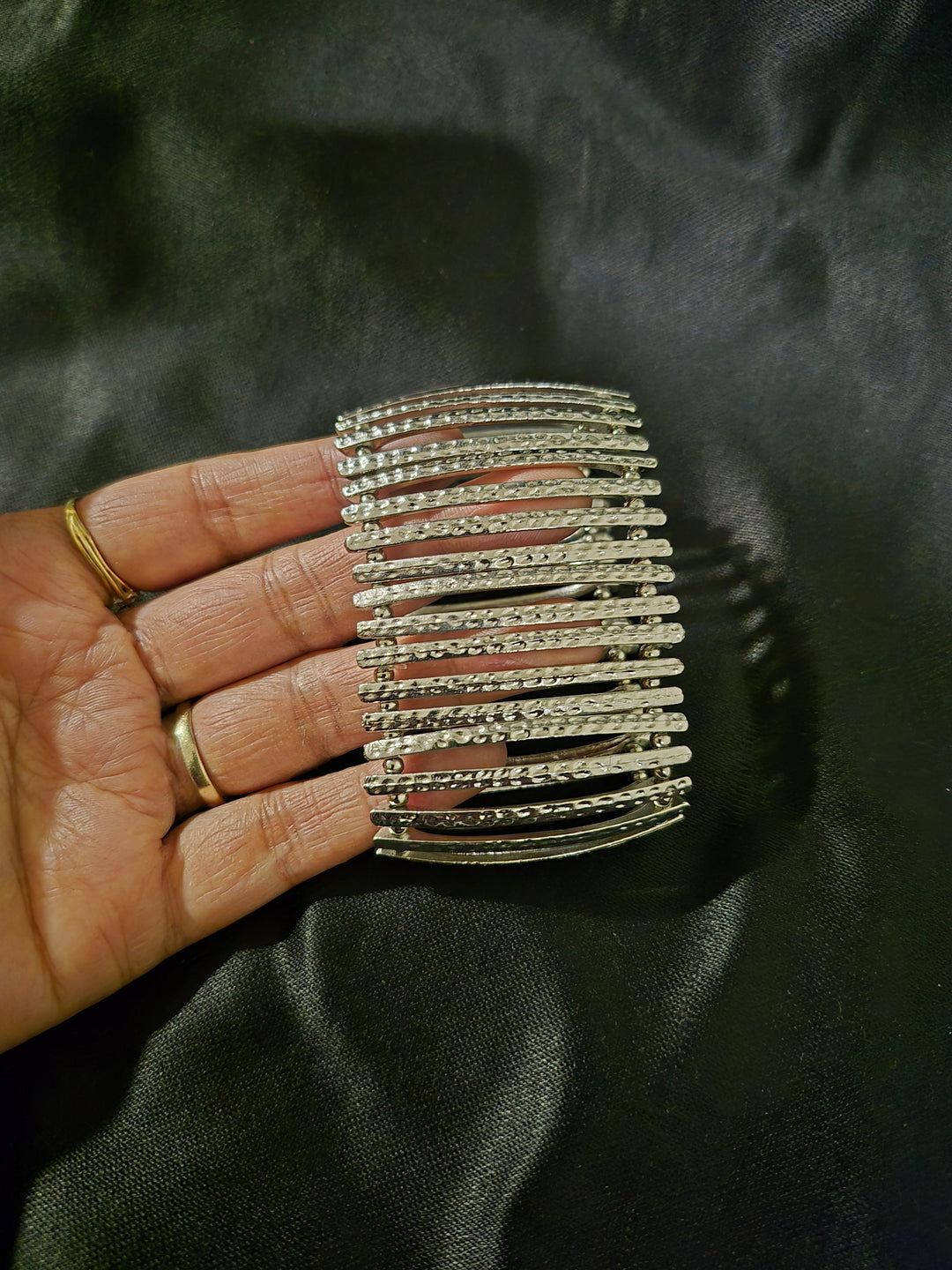 BANGLE-ELASTIC, Golden, Silver