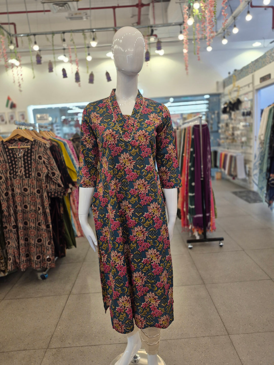 KURTA-Floral Cotton
