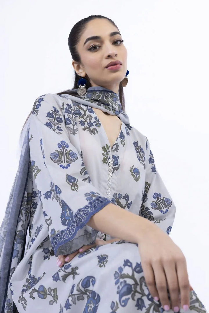 UNSTITCHED-3pc Khaadi 71 Lawn Printed