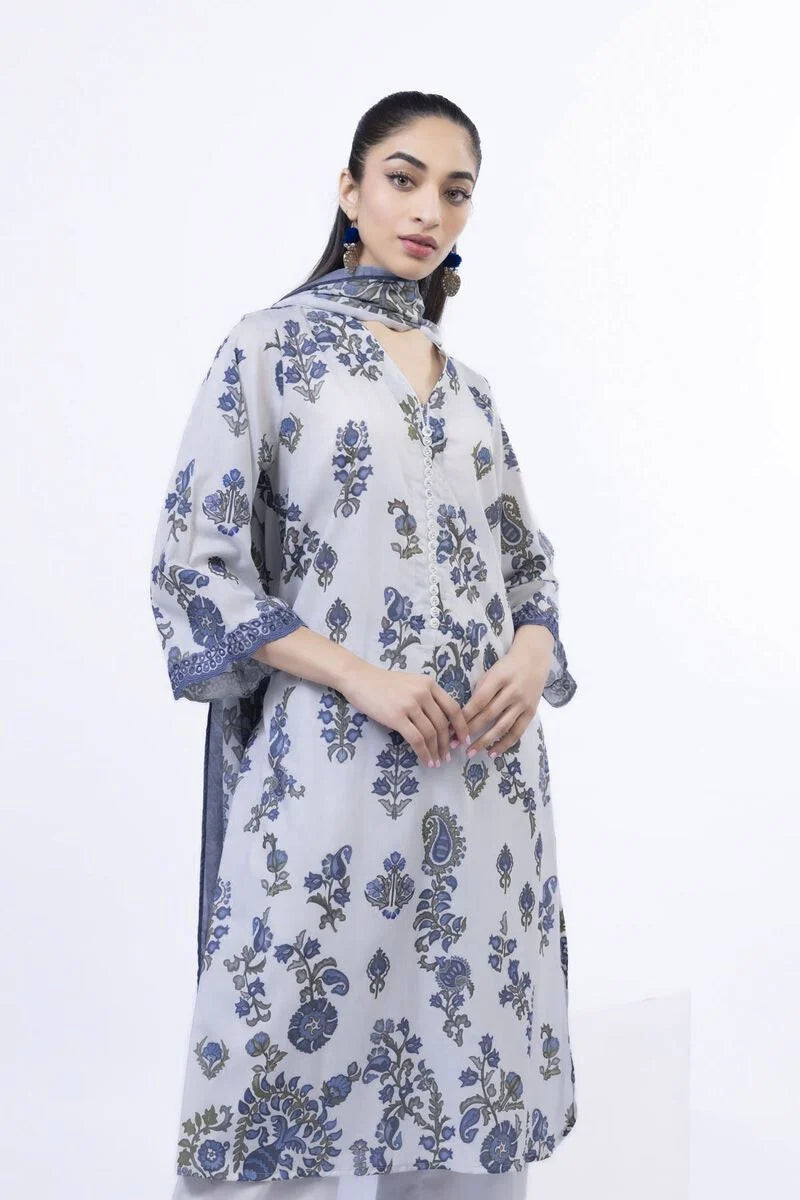 UNSTITCHED-3pc Khaadi 71 Lawn Printed