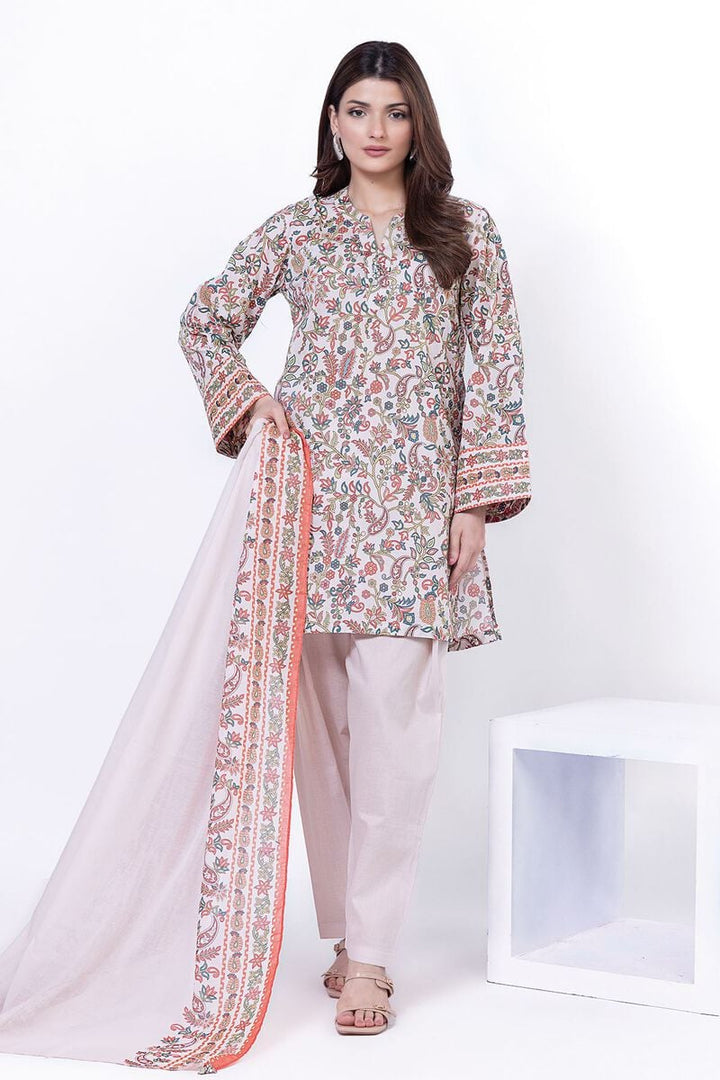 UNSTITCHED-3pc Khaadi 04 Lawn Printed