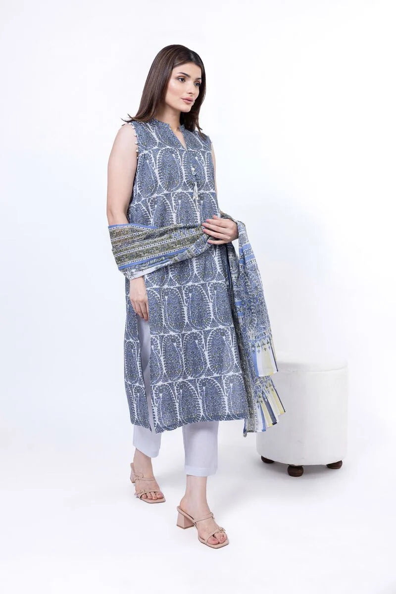 UNSTITCHED-3pc Khaadi 05 Lawn Printed