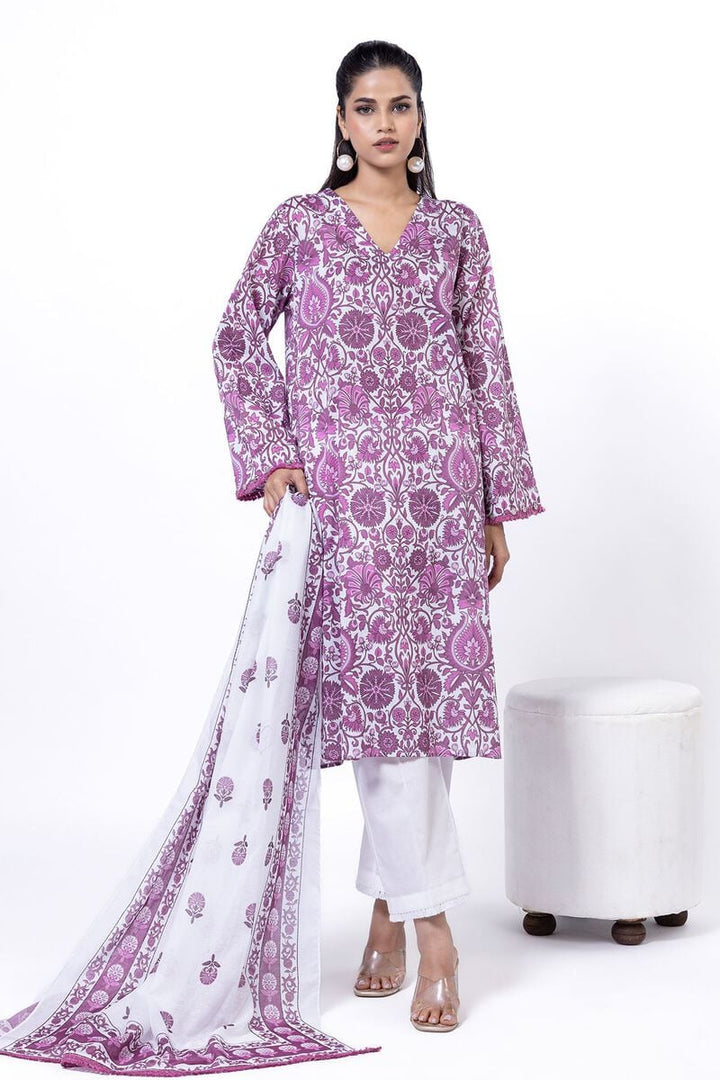 UNSTITCHED-3pc Khaadi 68 Lawn Printed