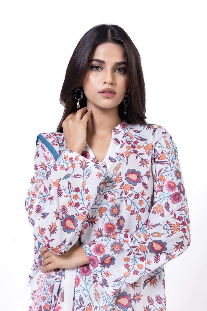 UNSTITCHED-3pc Khaadi 74 Lawn Printed