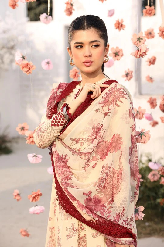 UNSTITCHED-08A,3 Pc Unstitched Embroidered Lawn Suit