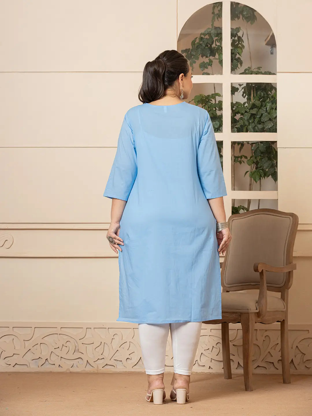 KURTA-Plus Size Straight