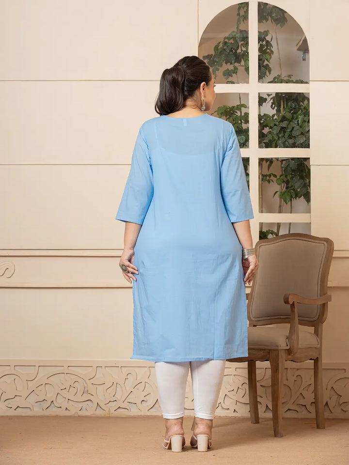 KURTA-Plus Size Straight