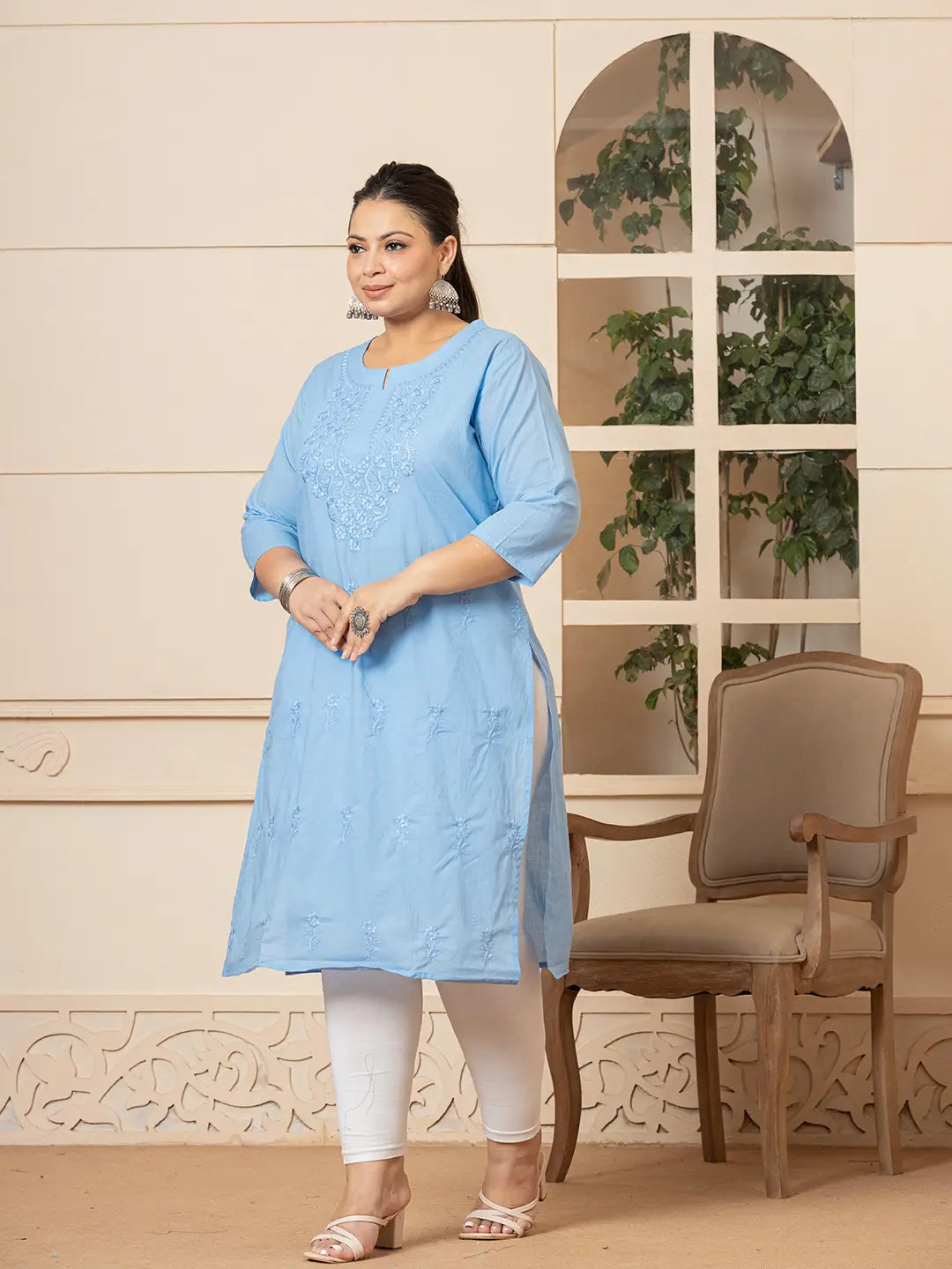 KURTA-Plus Size Straight