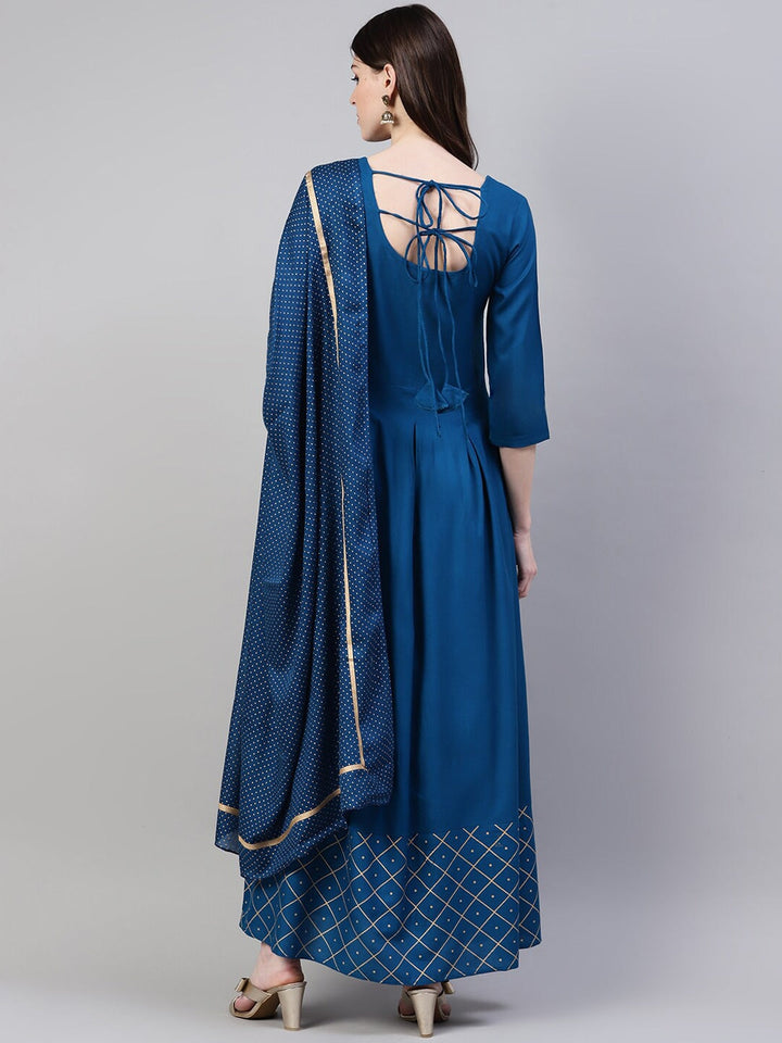 DRESS - Women Panelled Kurta with Dupatta